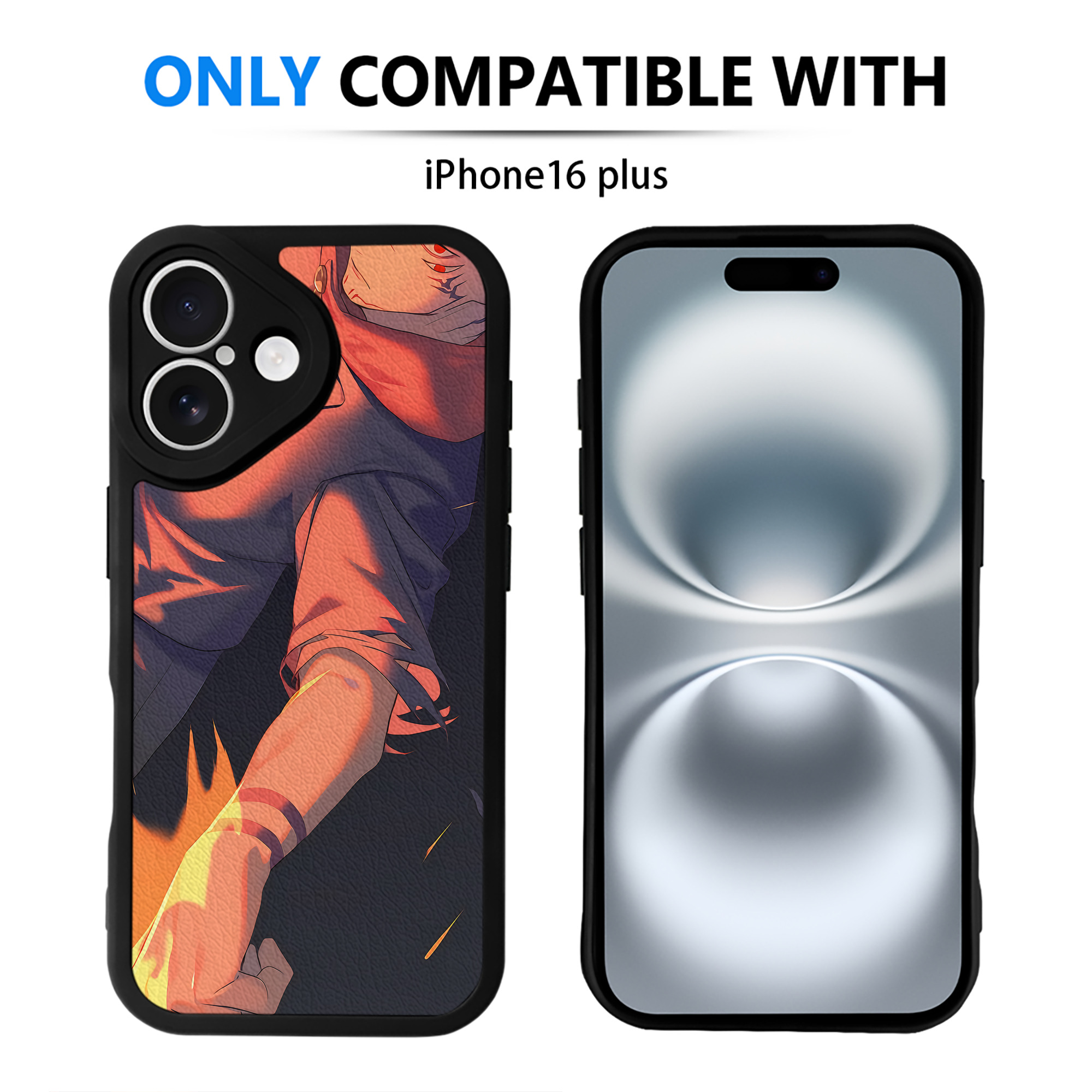 （画像用） 呪術廻戦 Jujutsu Kaisen 【iPhone 16シリーズ対応】シリコンスマホケース（レザー調） 材質：シリコン